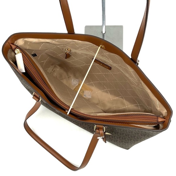Michael Kors Bag Large Sheila Mf Tote Bag Brown/Gold - Picture 10 of 11